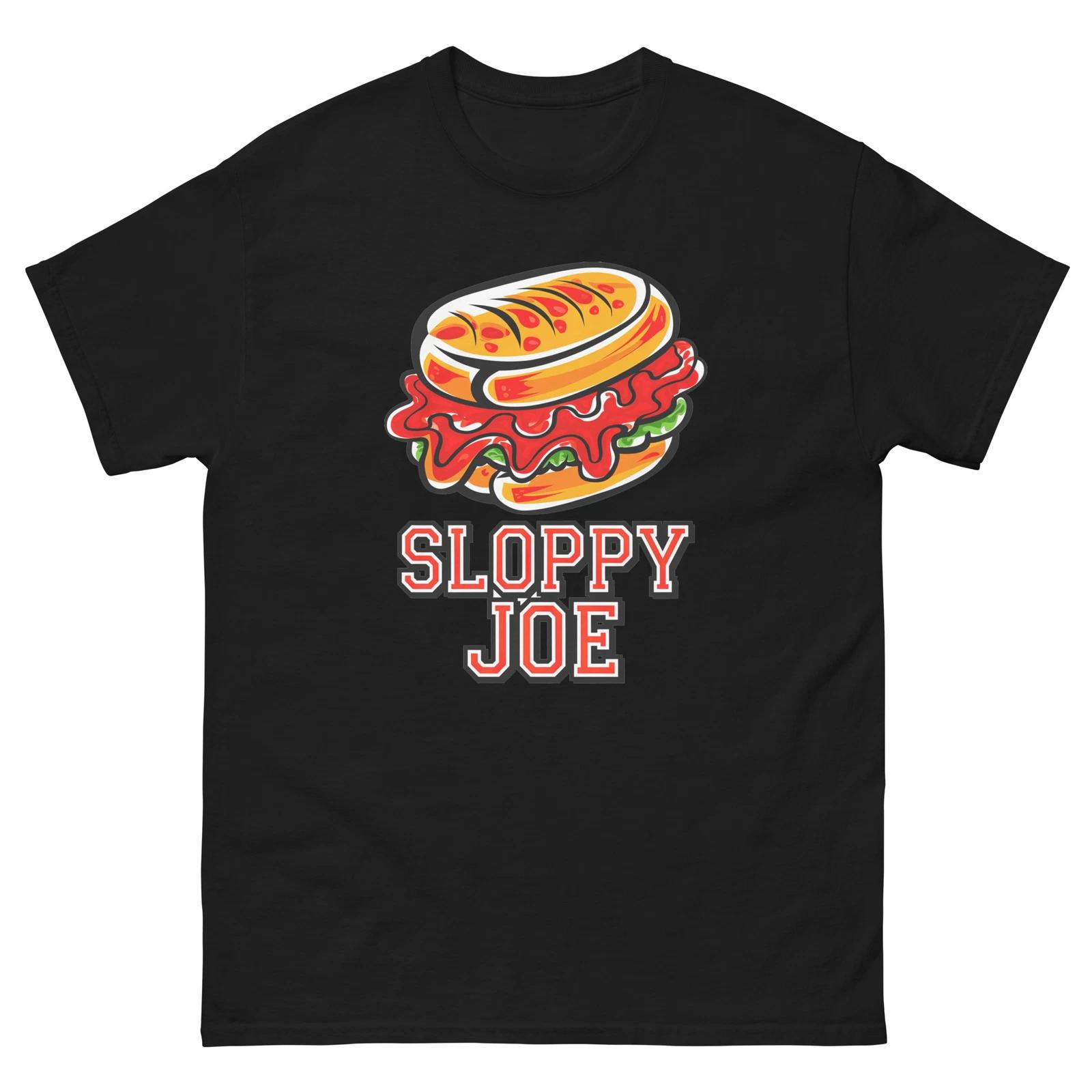 Sloppy Joe Lover Food Image Cartoon Funny T-Shirt Shirt L