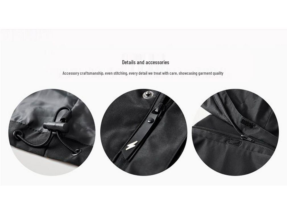 Men's Windproof Waterproof Fleece-Lined Jacket with Removable Hood for Autumn and Winter - Stain-Resistant Outdoor Mountaineering Outerwear.