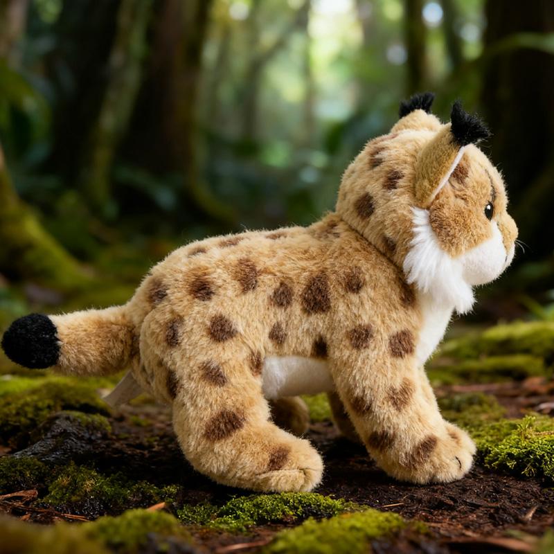 Jouets Peluches Léopard Jaune Kawaii Poupées Animales Réalistes Amusantes Peluche Douce Respectueuse de la Peau Ornements Anniversaire pour Enfants