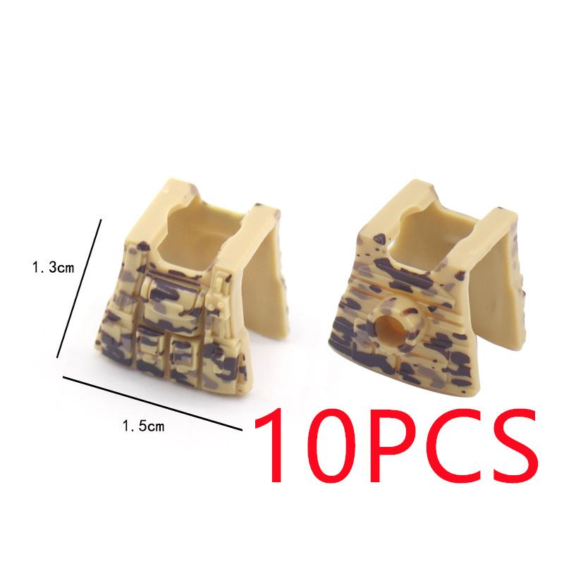 MOC Military Modern Weapon Accessories Building Blocks Character Backpacks Helmets Vests Armors Night Vision Devices Bricks Toy