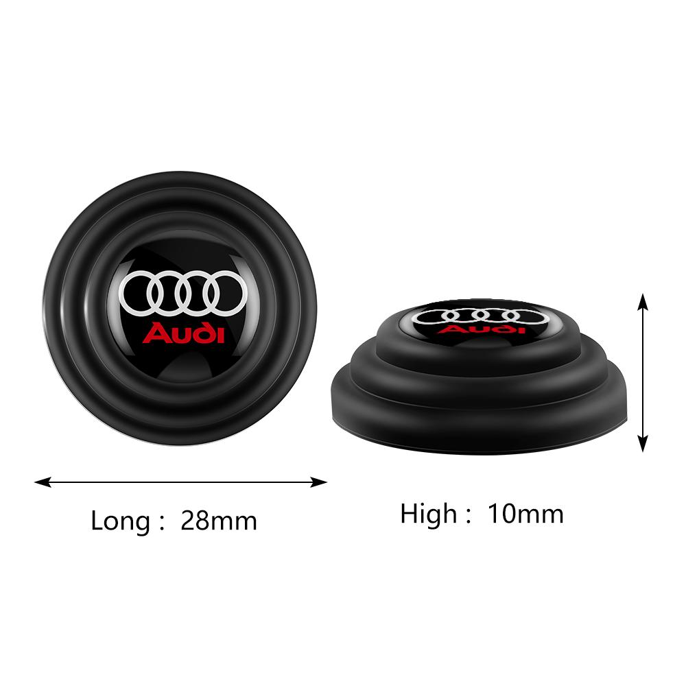 2026 Hot Car Badge Door Anti-Shock Absorber Buffer Gasket Silicone Auto Bumper Anti-Collision Sound Absorbing Pad Rubber Decal For qaz14