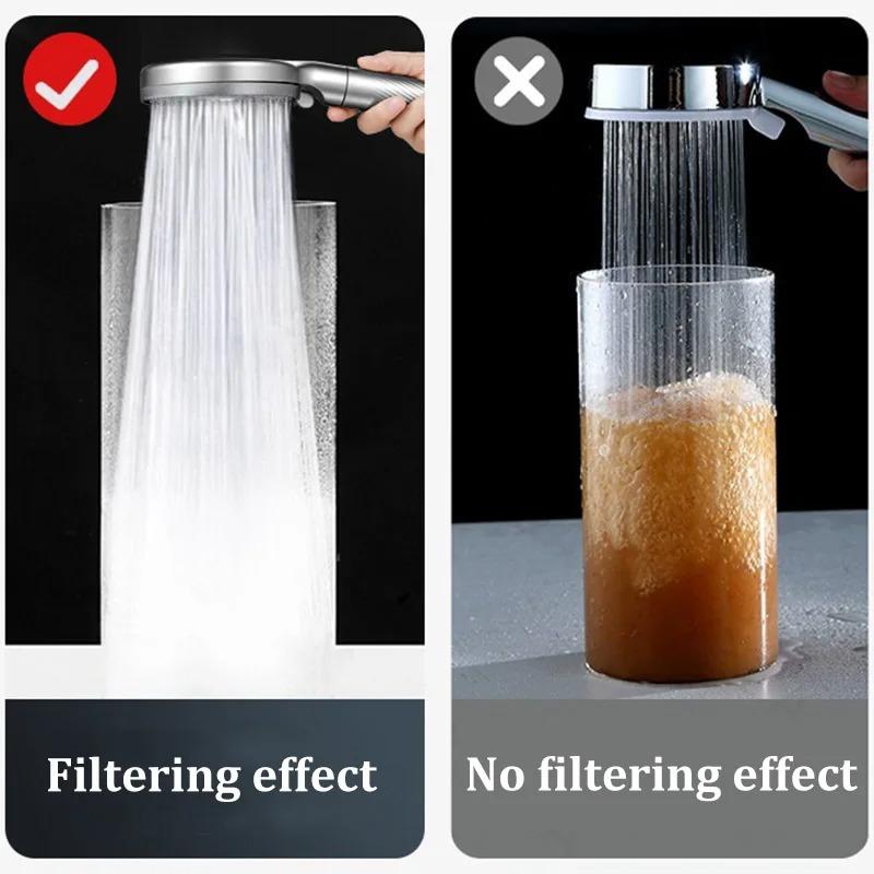 High-pressure 5-mode Filter Handheld Showerhead Removes Chlorine And Odors Household Bathroom Shower Accessories