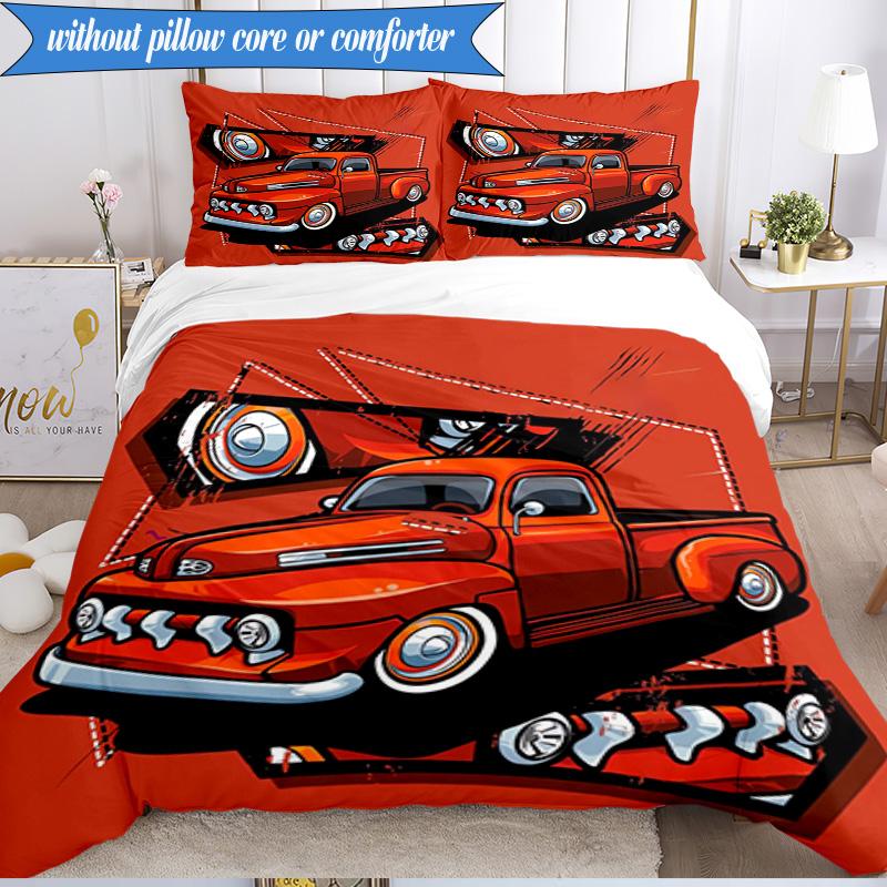 Nighttime Truck Drive 3pcs K-pop music group Bedding set,Ideal for Bedroom, Dormitory,Including Duvet Cover And 2pcs Pillowcases,Fan gifts