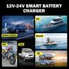 12V/24V Multi-Vehicle Lead Acid Battery Charger for Golf Carts, Trucks, Bikes, Cars
