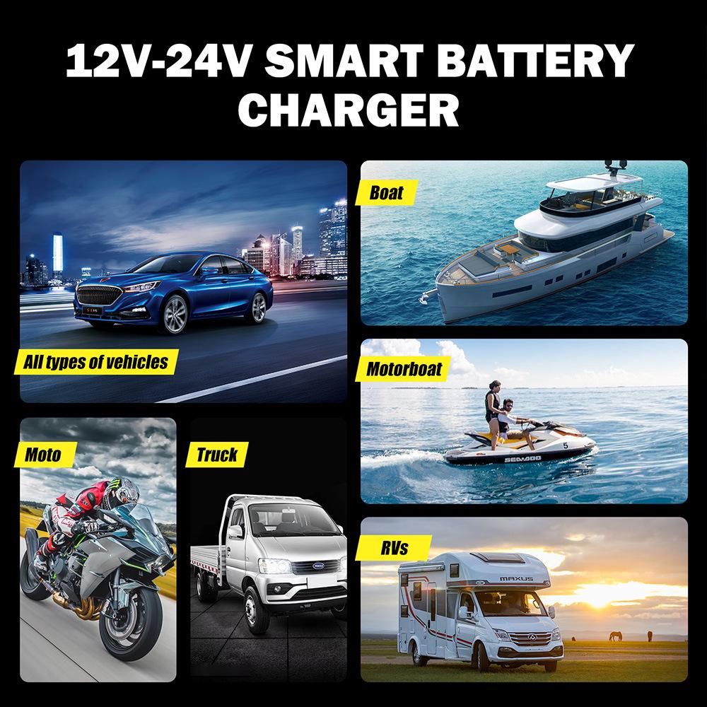 Smart Multi-Stage Automatic Battery Charger & Repair Device