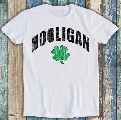 Hooligan Irský Dublin Irsko Den svatého Patrika Vtipný dárek Tričko M1603