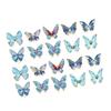 20Pcs Laser Golden Butterfly Stickers DIY Decal Stickers for Scrapbooking Handbooks Notebooks Photo