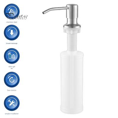 350 ml/500 ml nerūdijančio plieno muilo dozatorius Universalus patvarus antikorozinis dozatorius, skirtas virtuvės kriauklės priedams