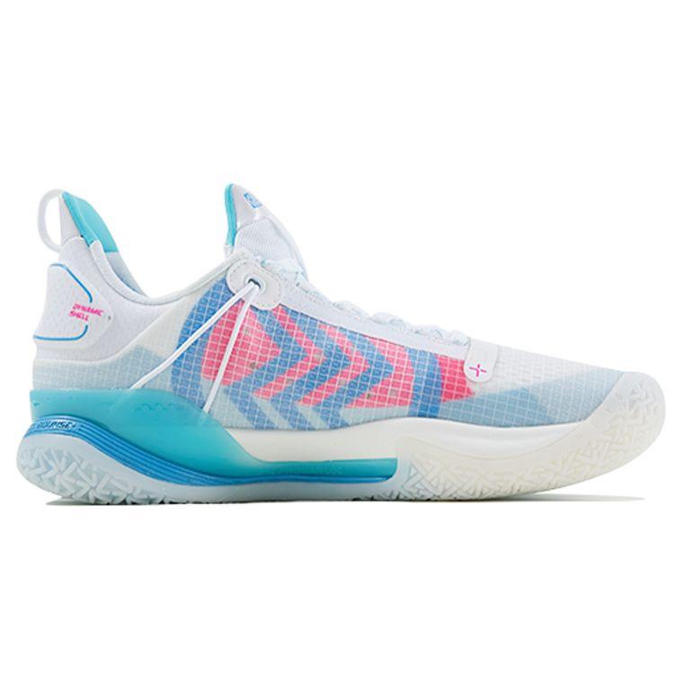 Li Ning Flash 7 Premium PE Daily Sports Versatile Wear Durable Breathable Low Top Basketball Shoes Men sneaker White Blue Pink ABAR017-C
