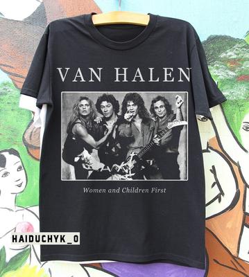 Van Halen Women and Children First Unisex Black T-shirt Size S-5XL