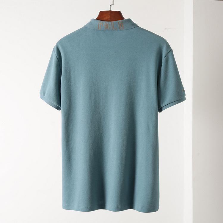 Ανδρικό Πικέ Βαμβακερό Πλεκτό Πόλο, Κοντομάνικο με Κεντητό γιακά που ανασηκώνεται, Casual Καλοκαιρινό T-Shirt (T2305)