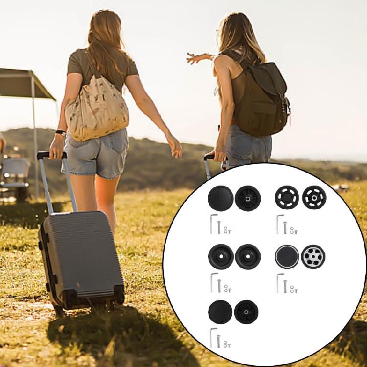 1 Pièce Roulettes Silencieuses Multi-Directionnelles pour Bagages Remplacements de Roues en PVC Manœuvrabilité Sans Effort pour les Voyageurs Fréquents