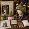 Crochet Starter Kit Fantasy Hood Kit, Cute Animal Hat DIY Dragon Unicorn Creative Gift for Crafters Skull Earflap Craft Adults, Handmade Halloween