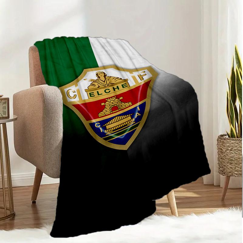 Football Elche Crest Design Blanket Lightweight Ideal Bedding Blanket Perfect for Travel, Camping, Living Rooms, Offices, Sofas, Fan Christmas gift