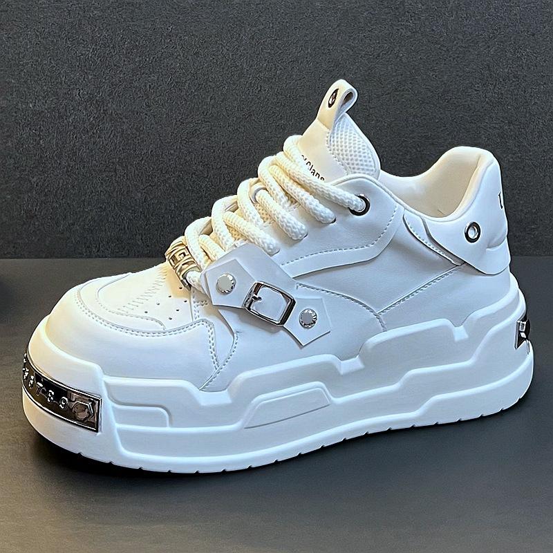 22. Explosive retro design thick-soled heightening board shoes can be worn in all seasons of the new high-end leisure sub