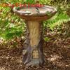 Garden Animal Resin Bird Feeder With Decorative Sculpture For Outdoor Water Features