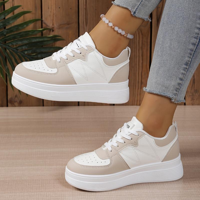 Large Size Small White Shoes Female 2025 Spring and Autumn New Thick Bottom Ladies Casual Sneakers