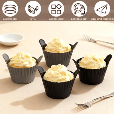 12 ks Silikonové kelímky na vejce do horkovzdušné fritézy Silikonová forma na vaření vajec Kelímek na pečení cupcakeů a dortů Kelímky na pudink a tartaletky Forma na vejce Ramekiny Vložky do muffinů