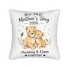 Our First Mothers Day Together Pillow Case Soft Pillow Cover For Living Room Bed Chair Morden Pillowcases