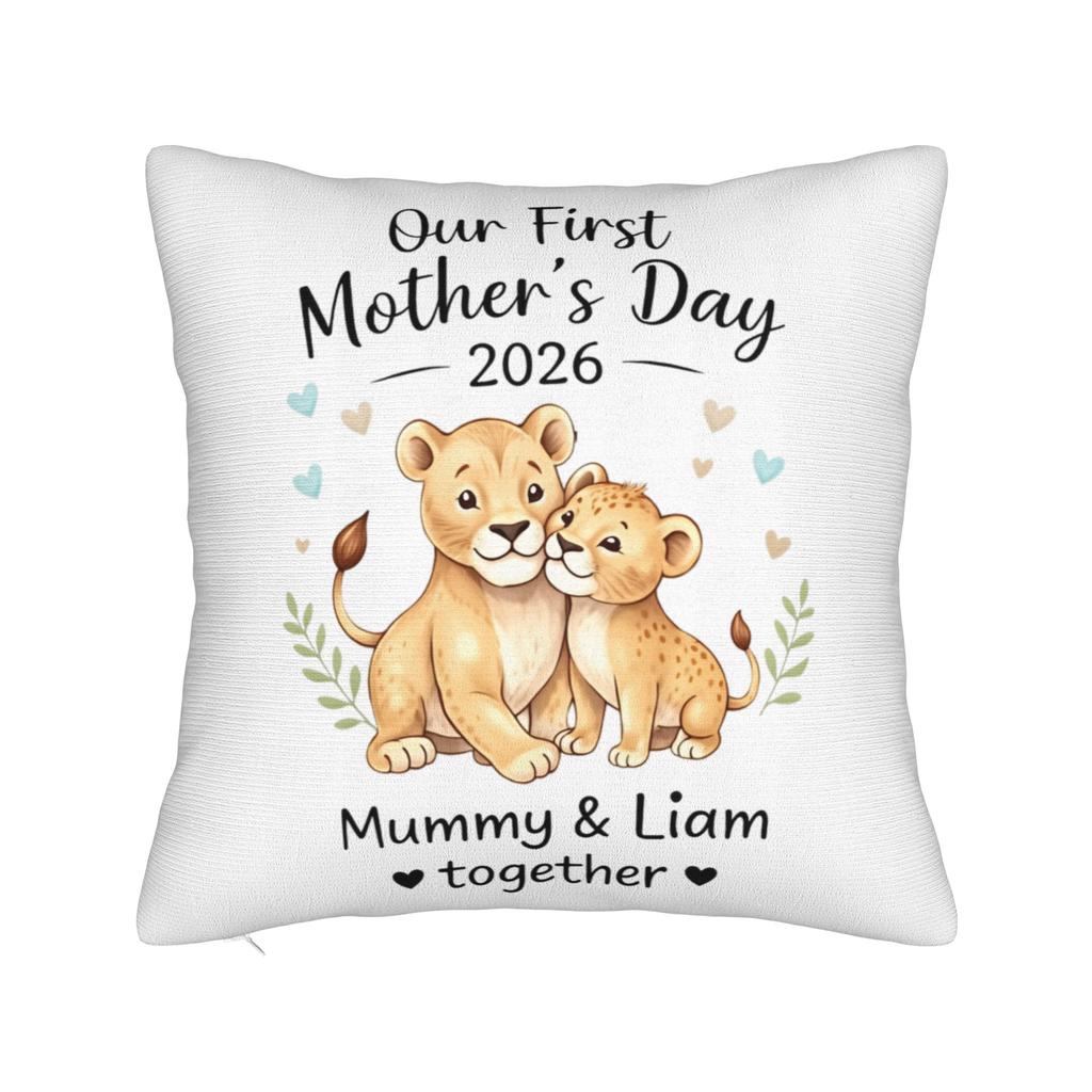Our First Mothers Day Together Pillow Case Soft Pillow Cover For Living Room Bed Chair Morden Pillowcases