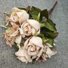 Silk Polish Artificial Rose Buds For Diy Wedding Decoration Props Photography