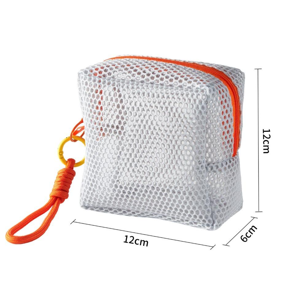 Kosmetiktasche aus Mesh mit großer Kapazität Dopamin-Farbe Geldbörse Robuste Aufbewahrungstasche