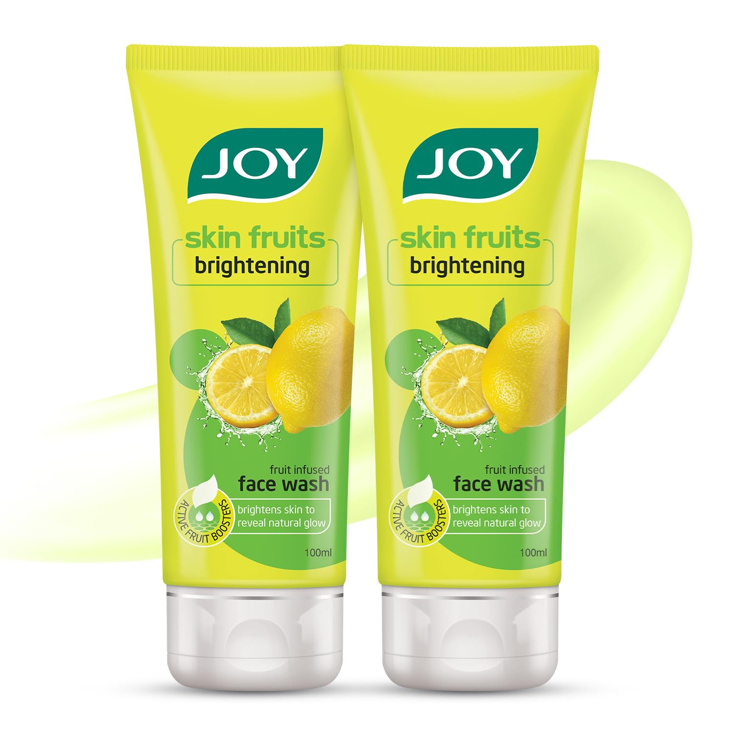 

Joy Skin Fruits Lemon Brightening Face Wash 100ml x2 With Vitamin C For Radiant, Glowing, Oil-Free Skin