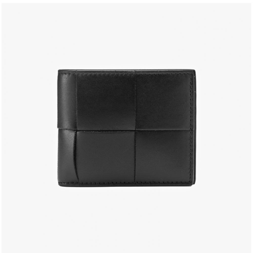 Bottega Veneta 649603 V47v1 8803  649603 Vbwd2 8803  Portofel Bifold cu Dosar Casete Împletit