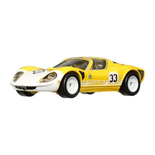 Hot Wheels Car Culture Exotic Envy Alfa Romeo 33 Stradale (Ages 3 and up) HCJ91 Yellow 1/64 Scale