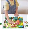 Childrens Paper Puzzle Set 36 Pieces Animal Theme Educational Learning Toy Carry Handle Case Gift for Kids 3 to 6 Years