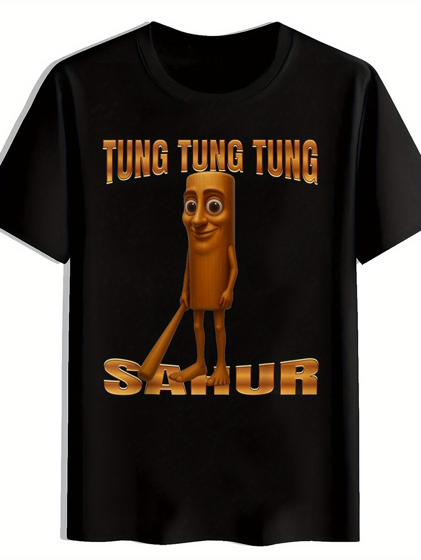 

Funny T-shirt - Black with Orange Print - Lightweight Polyester Casual Everyday Shirt for Parties S
