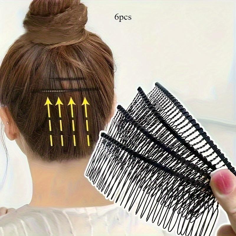 Minimalist Alloy Hairpin - Solid Color, Wavy Design, Ideal for Tidying Messy Hair, Non-Slip Rectangular Clip, Suitable for Teenagers and Adults