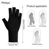 1Pair UV Gloves for Gel Manicures UPF50+ Fingerless UV Light Protection Gloves for Gel Nails Manicure