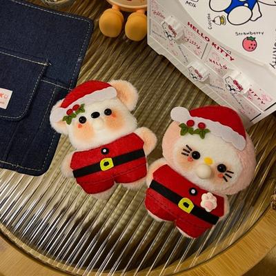 Christmas Pacha Dog KT Cat DIY Handmade Plush Doll Squeak Doll Pendant