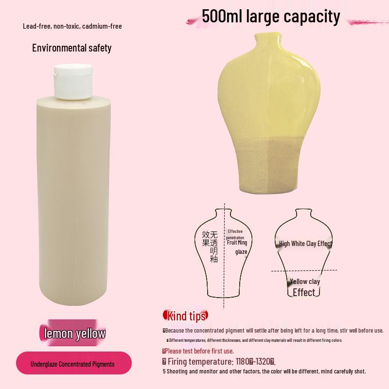 Konzentrierte wasserbasierte Keramik-Unterglasurpigmente für DIY- & Studentenprojekte