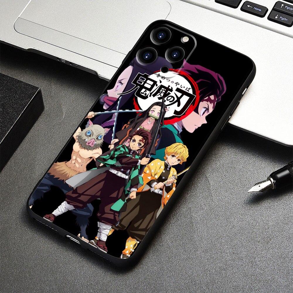 Offizieller Fall für iPhone 14 X 12 7 XS 13 Pro Max 8 Plus XR 11 5 6S SE2022 SE2 6 Mini SE Dämon Slayer Kimetsu No Yaiba
