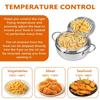 Stainless Steel Tempura Fryer Pan 2.2/3.2/4.2L Fryer Pot Mini Cooking Fryer  Household Cooking
