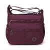 Women Multi Pocket Nylon Crossbody Bag Lightweight Shoulder Handbag Travel Purse