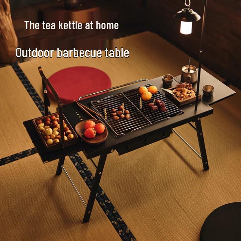Outdoor Klapp-Grill und Feuerstelle Tischset