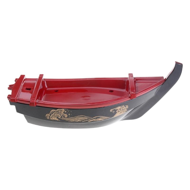 Sushi Serving Ship Plate Elegant Tableware Sashimi Serving Plate Plastic Texture Suitable for Sashimi and Appetizers