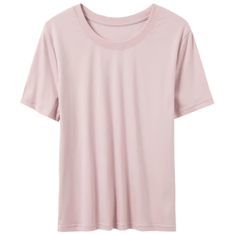 Sancai Women's Plus Size Loose Fit Round Neck Short Sleeve T-Shirt