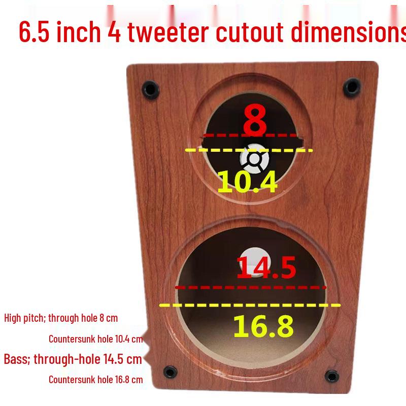 Wooden Bookshelf Speaker Cabinet for 4-10-Inch Horn Speakers: DIY Two-Way Empty Bass Cabinet