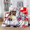 Caricature Inuyasha Fashion Blanket Sesshoumaru Flannel Warm  Portable Super Soft Children  Girls Gift