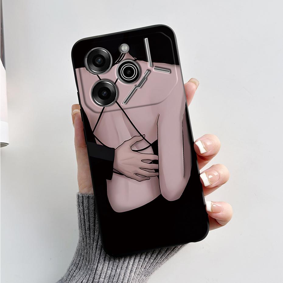 phone Case For Tecno Pova 6 Pro 5G Soft Silicone Back Cover For Tecno Pova 6 5G Case Cute Cartoon Protection Phone Cover Coque