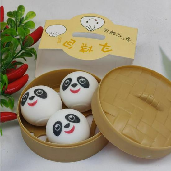 Creative Stress Relief Squeeze Toy - TPR Steamed Bun & Fried Dough Stick Simulations