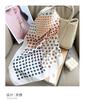 Small polka dot small square scarf women's silk scarf summer thin breathable high sense sun protection versatile scarf fashion scarf headscarf