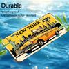 New York Yellow Taxi Statue of Liberty Vintage License Plate Style Aluminum Metal Sign Retro USA City Travel Souvenir Wall Art D