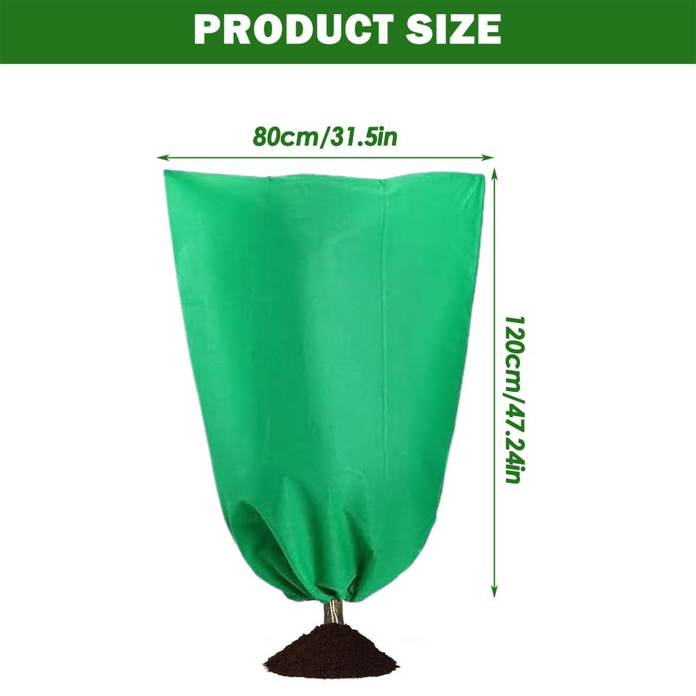 

Plant Covers Freeze Protection Frost Cloth for Winter Reusable Plant Covers with Zipper Drawstring for Lawn Berry Patch