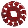Grinder Shaping Disc Stainless Steel 12 Teeth Carving Disc for Angle Grinders Wood Rubber Red