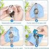3-Piece Watch Repair Tool Set: Stand, Two-Pronged Case Opener, Tweezers for Strap Changes